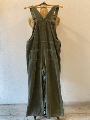 studs corduroy overall