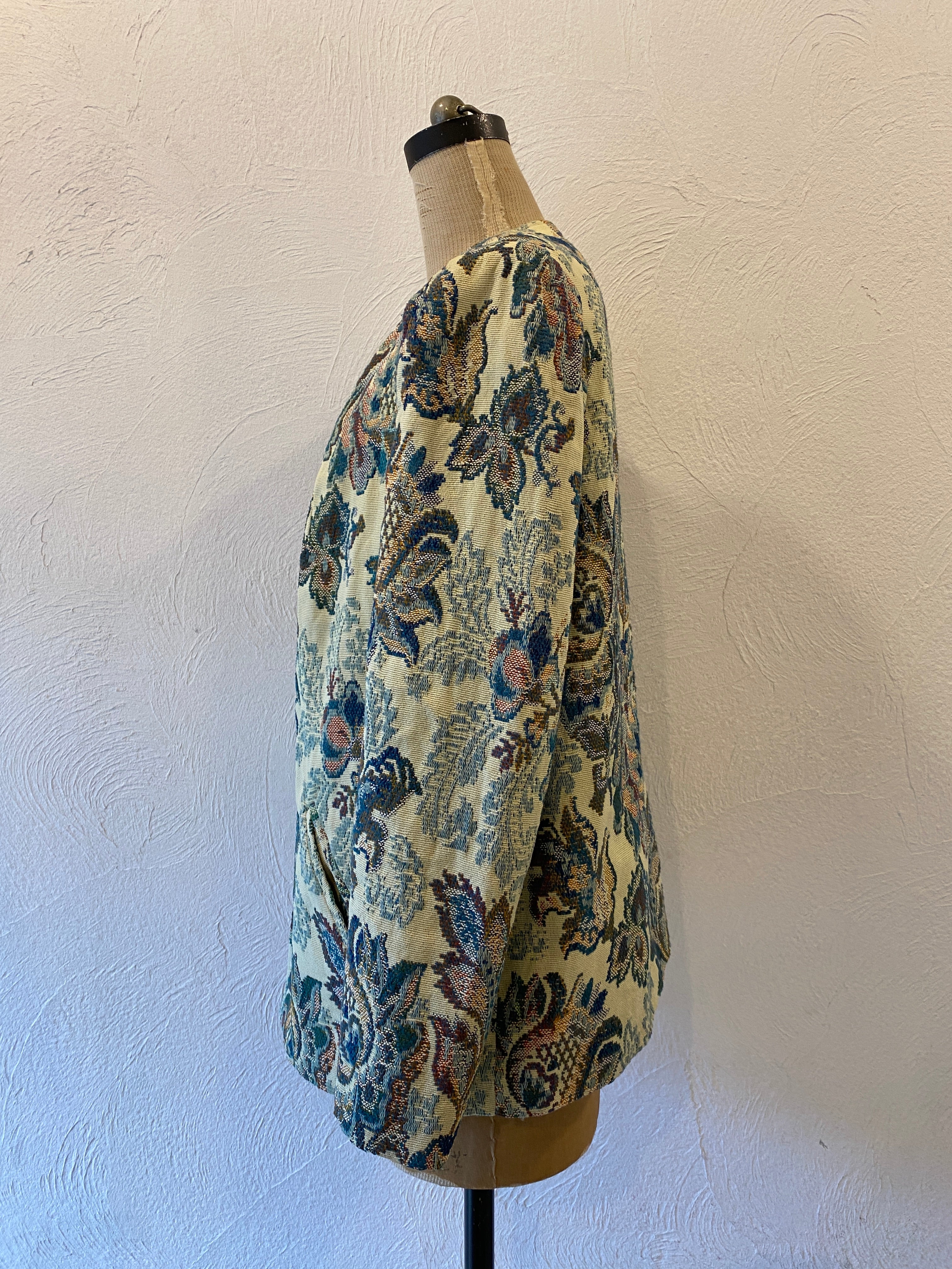 jacquard flower jacket