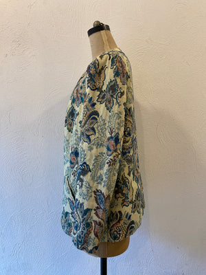 jacquard flower jacket