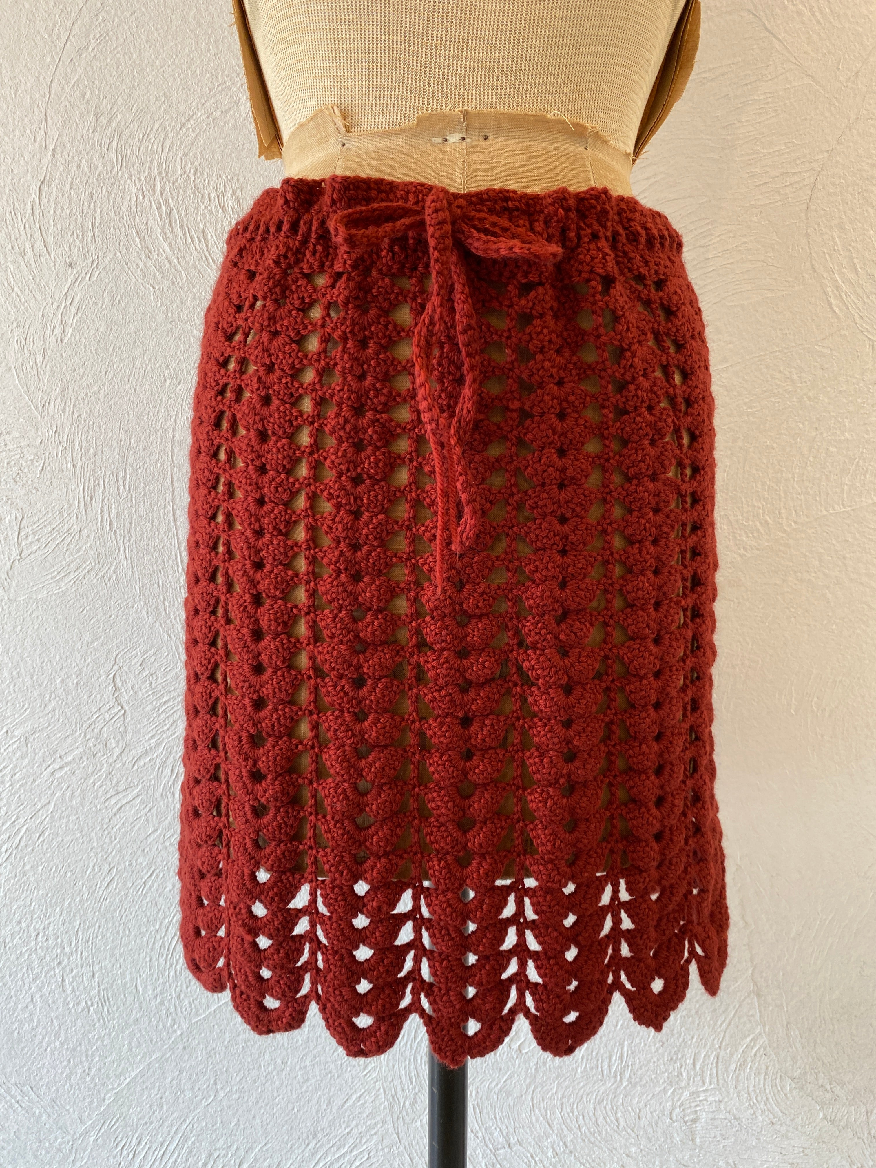 shell knit skirt