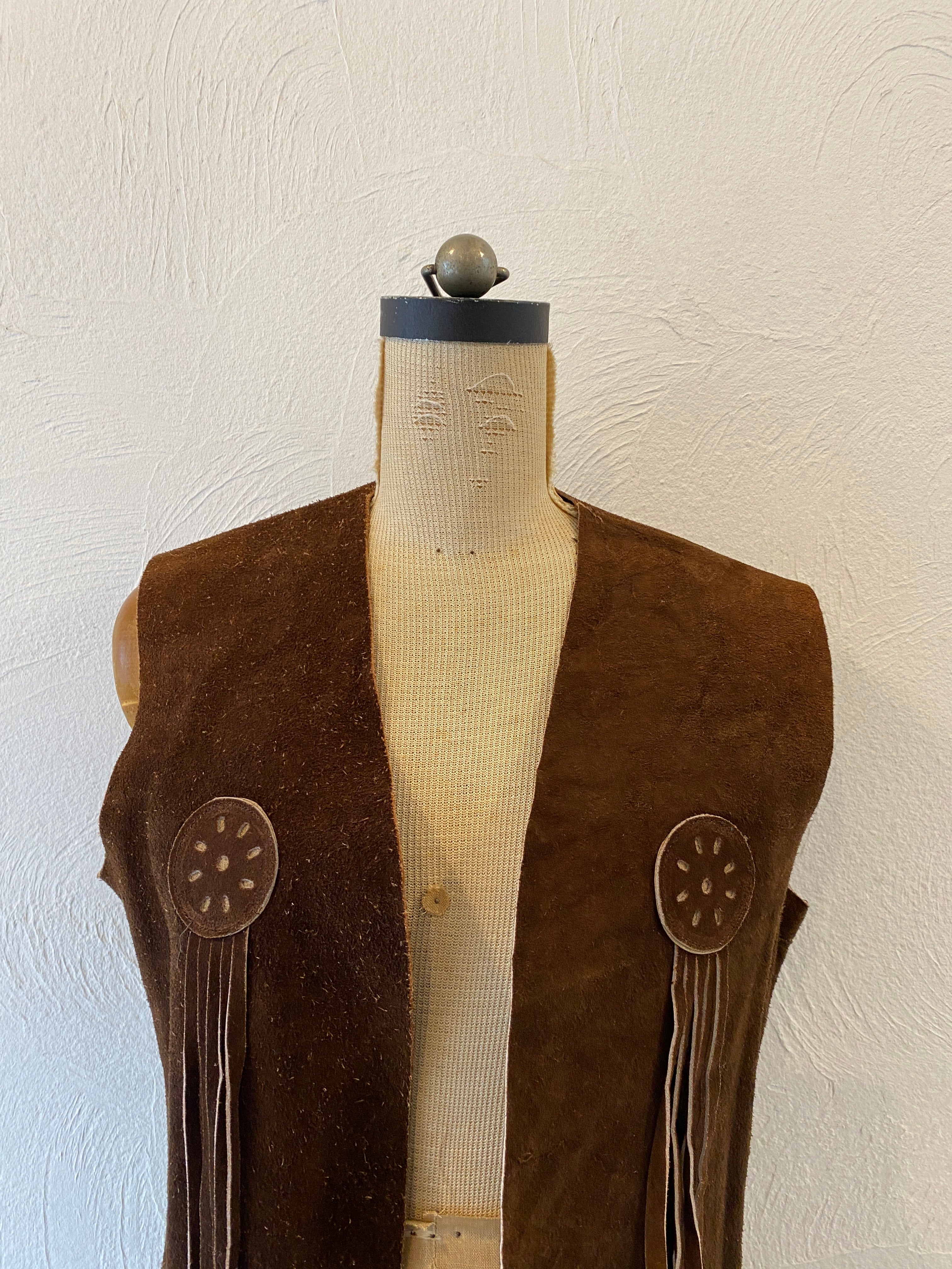 leather fringe vest