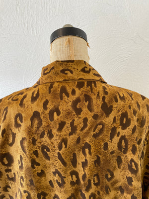 silk leoperd dress