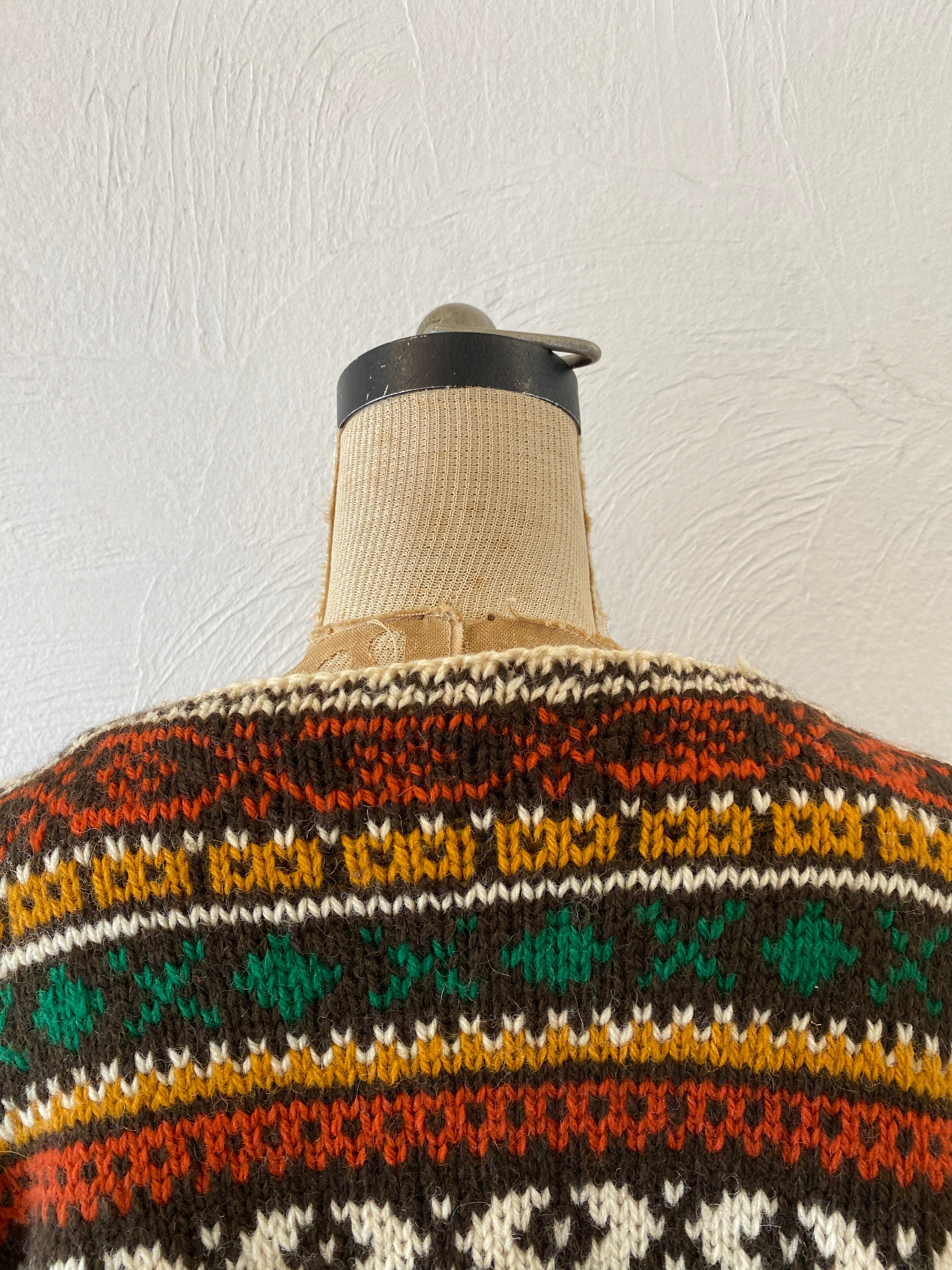 brown hand knit