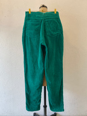 green corduroy pants