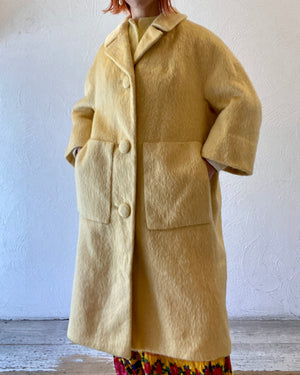 camel yellow long coat