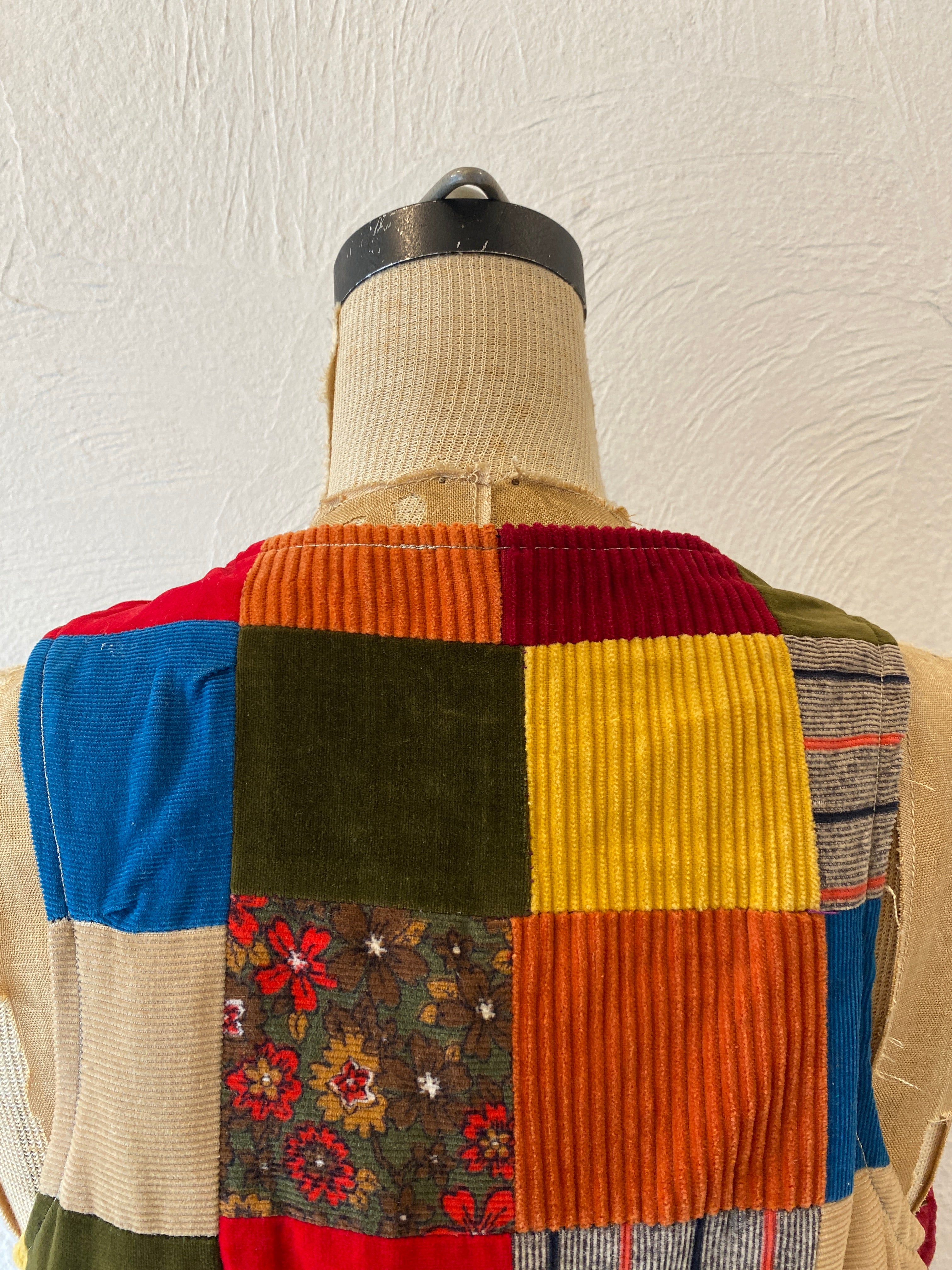 patchwork china vest