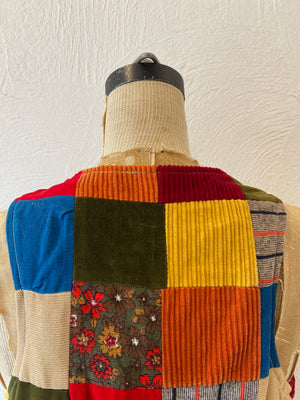 patchwork china vest