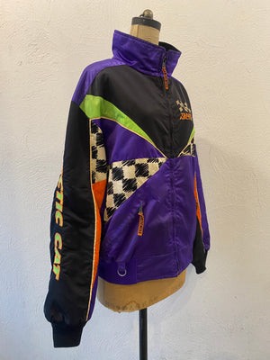 murasaki checker blouson