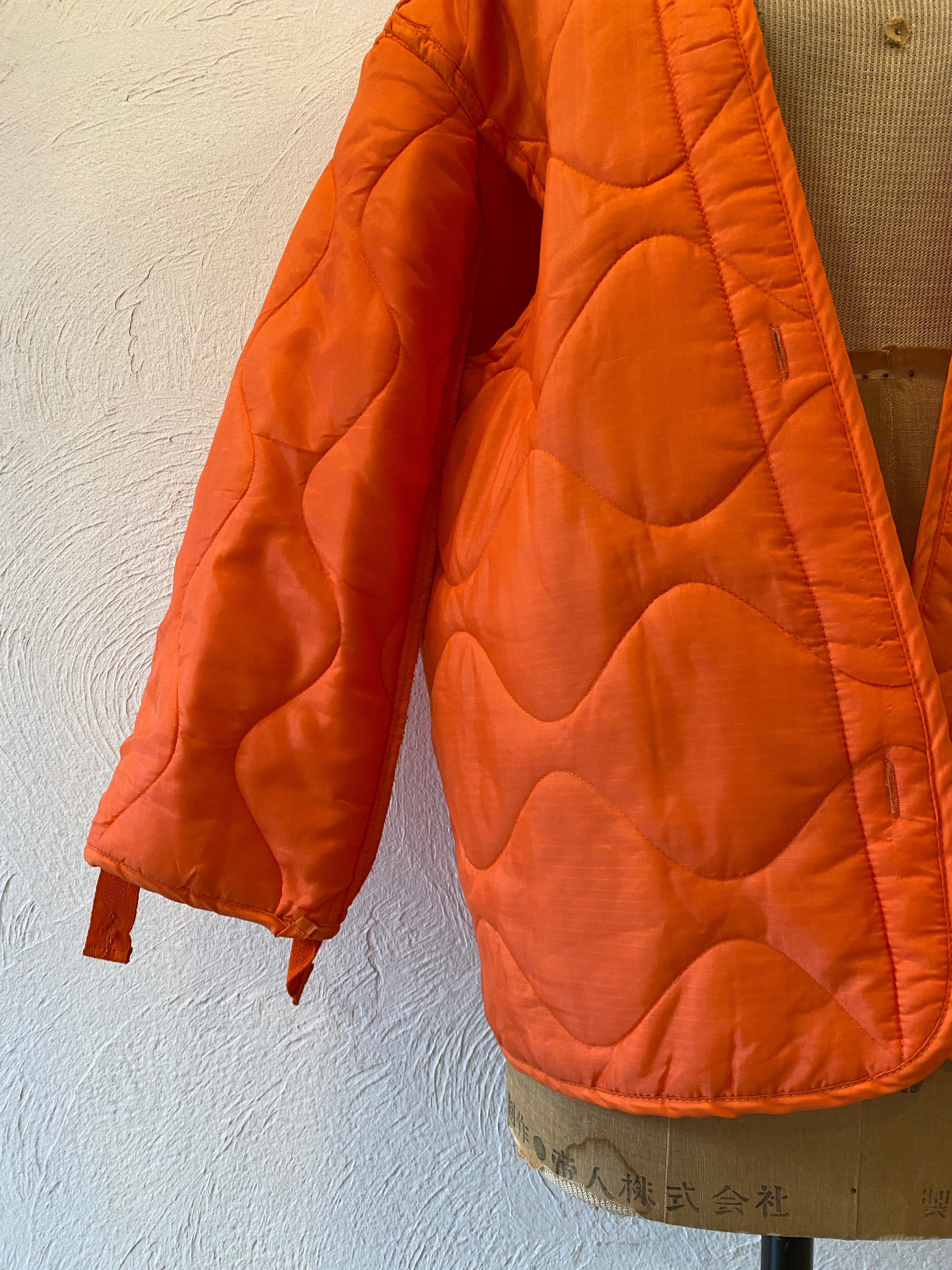 orange quilting liner jacket