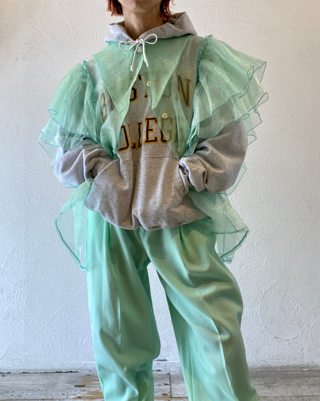 organdy volume blouse