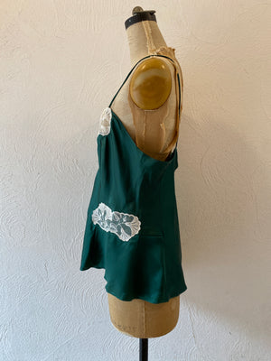green lace camisole