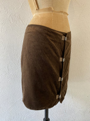 velours wrap skirt