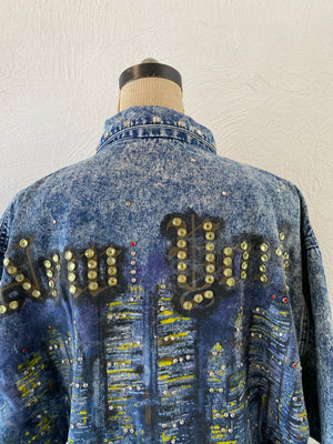 studs denim jacket