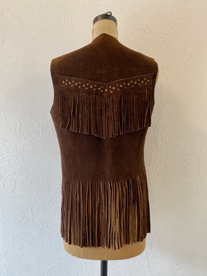 leather fringe vest