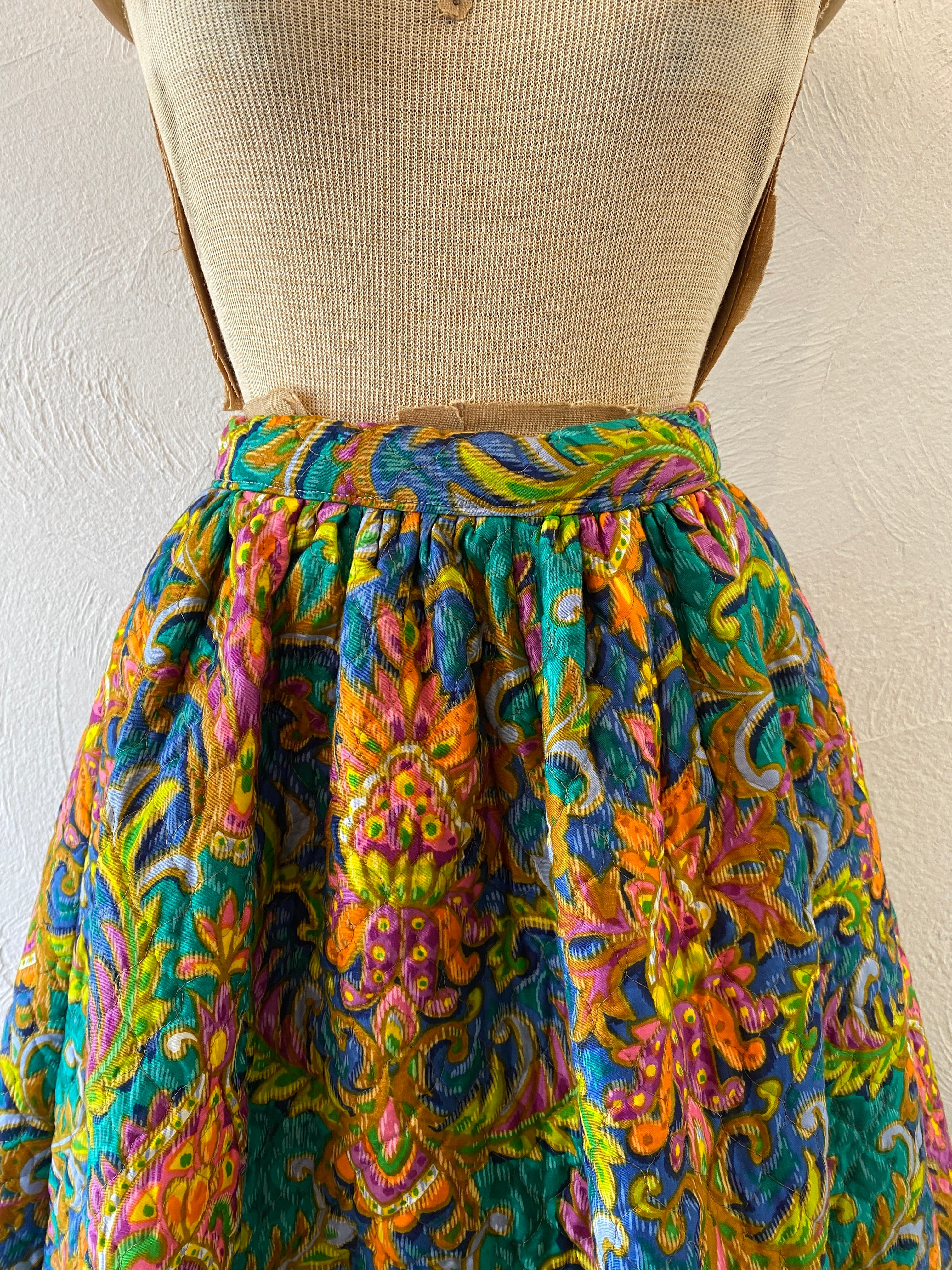 vintage quilt skirt