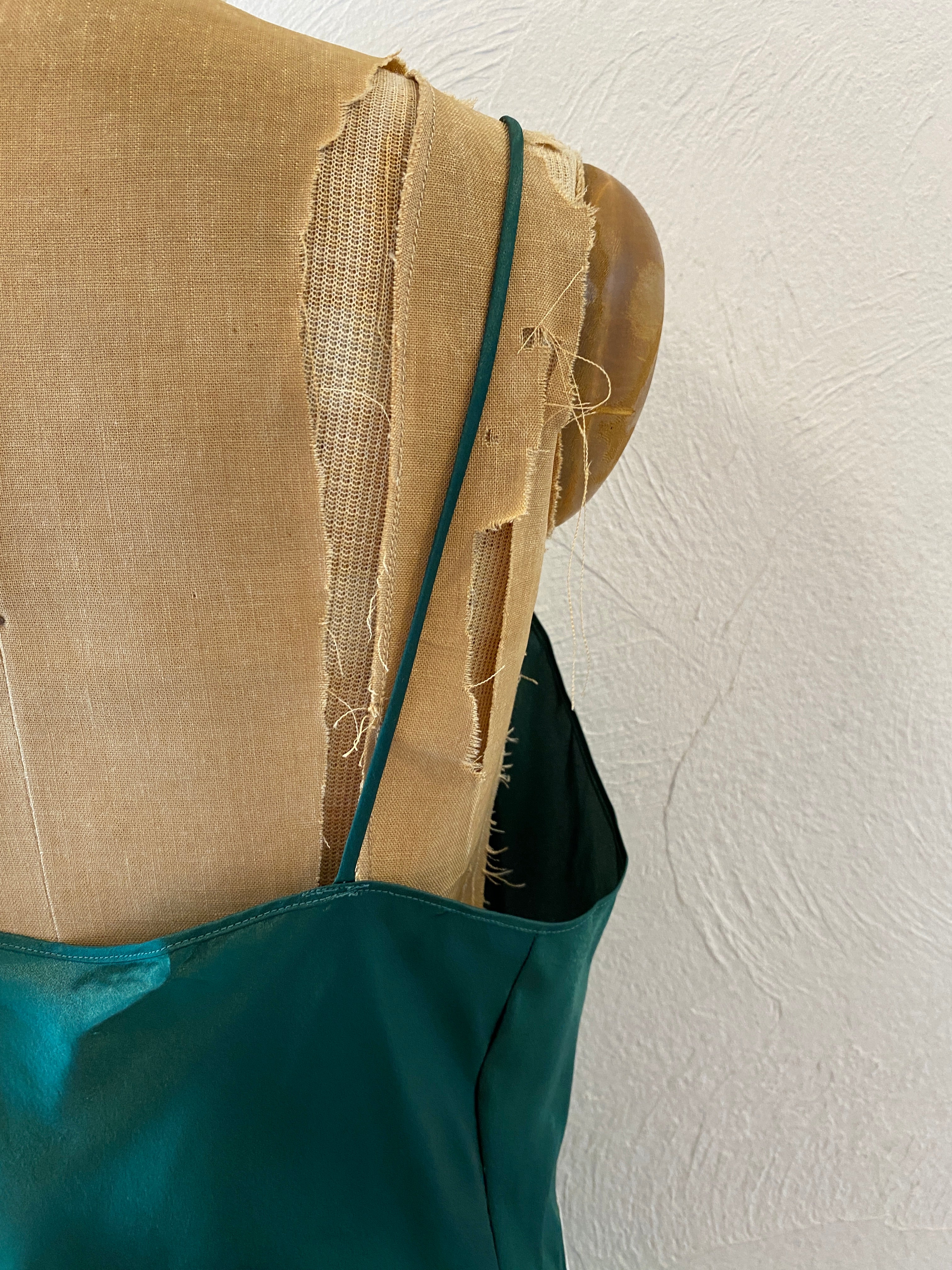 green lace camisole