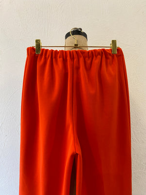 orange ester pants