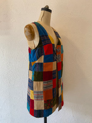 patchwork china vest