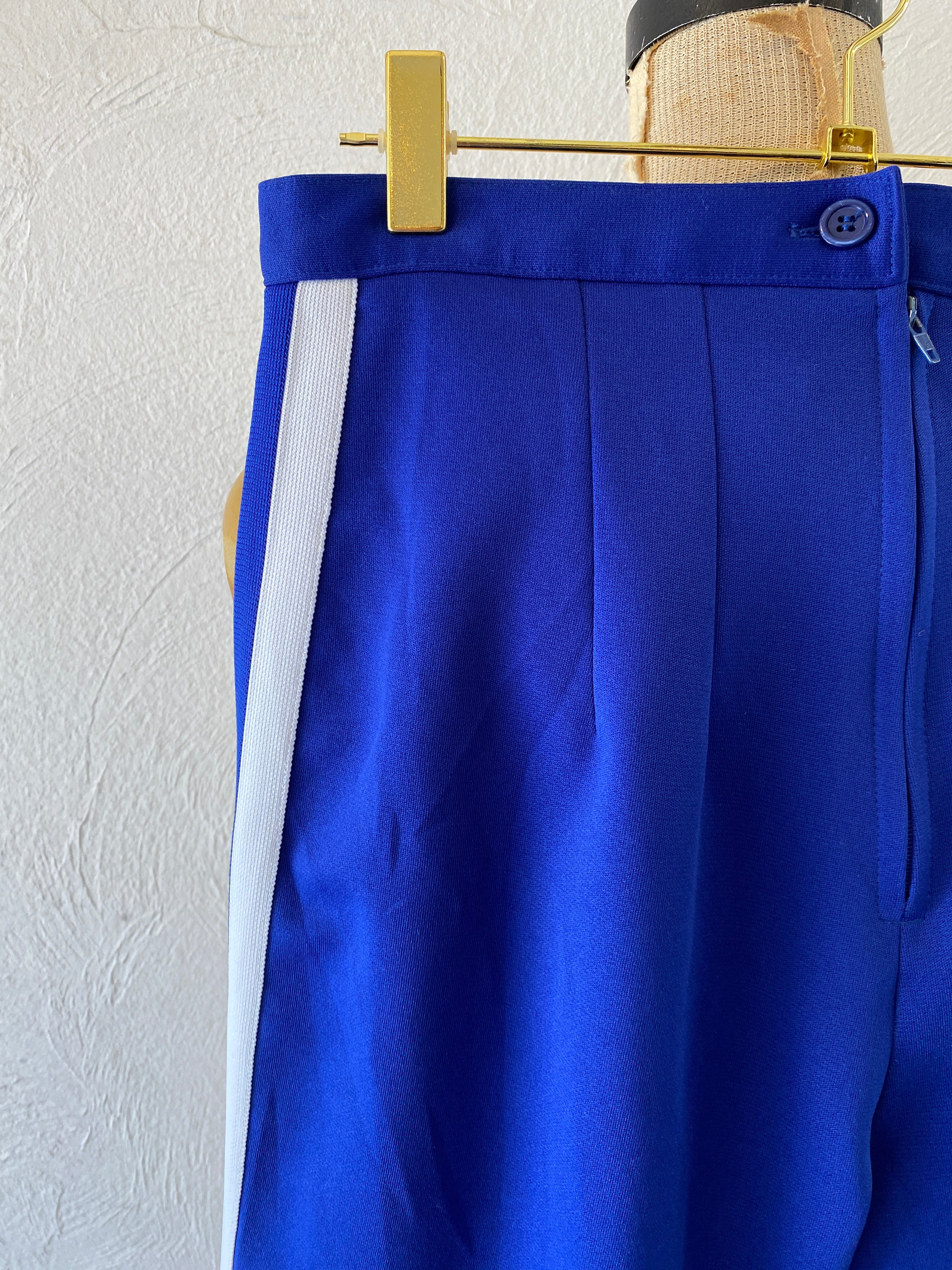deep blue jersey pants