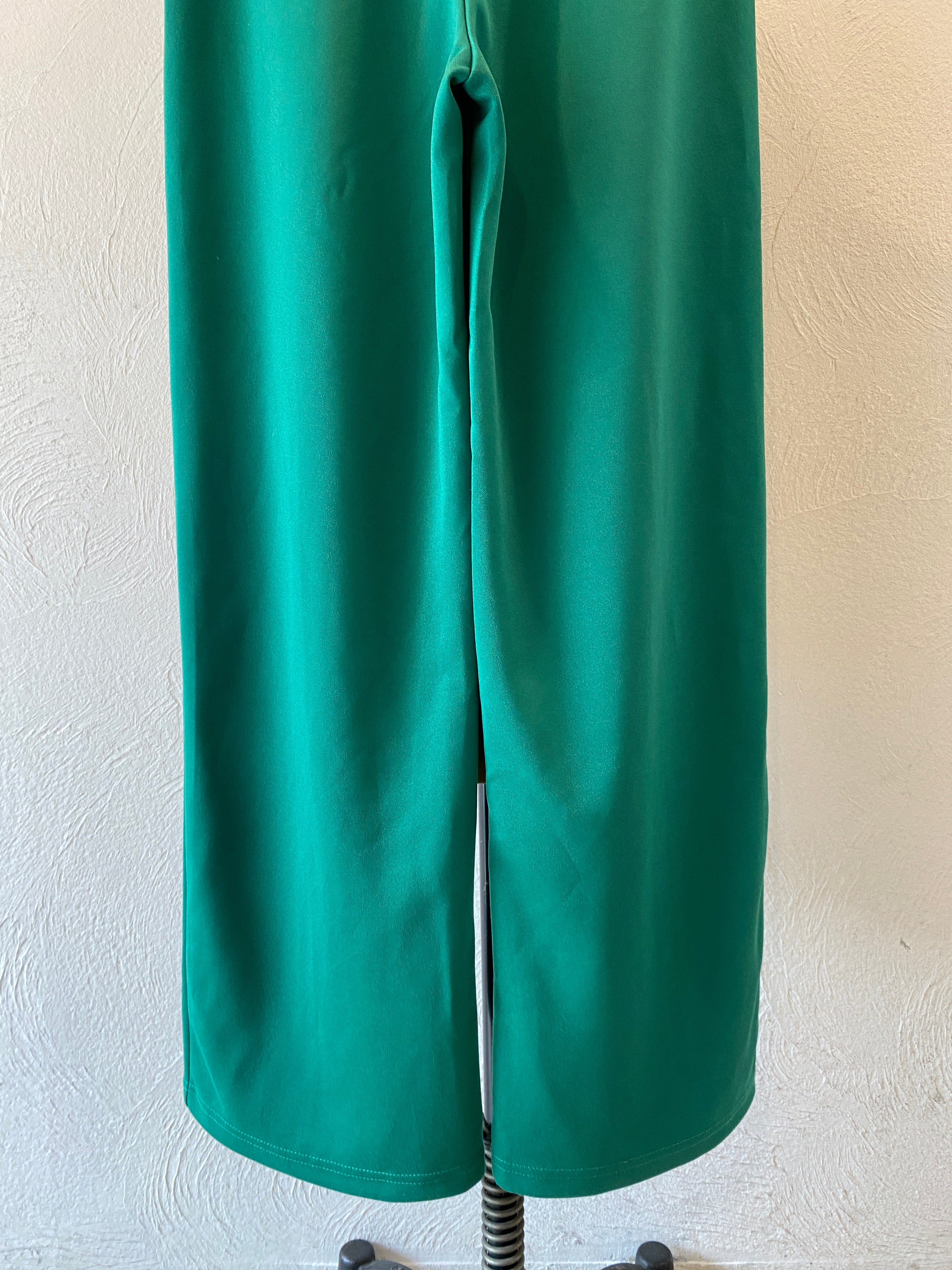 green jersey pants