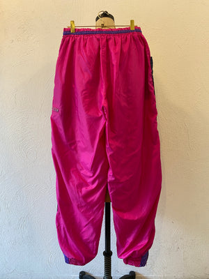 pink nylon pants