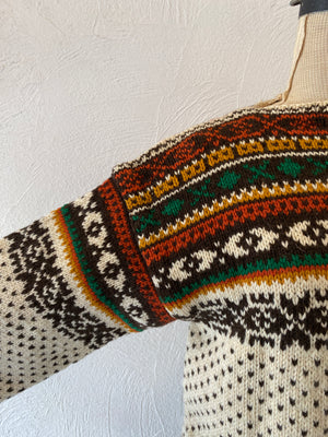 brown hand knit