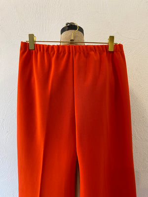 orange ester pants