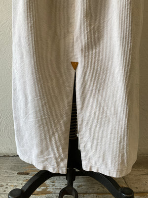 white corduroy skirt