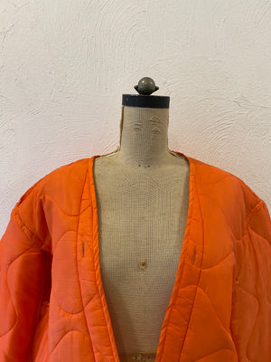 orange quilting liner jacket