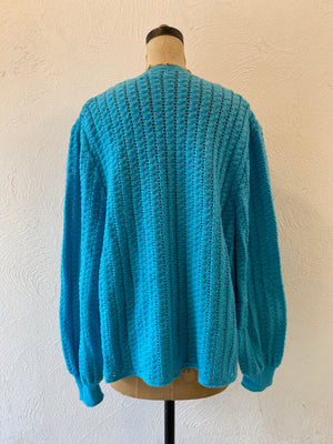 volume sleeve knit jacket