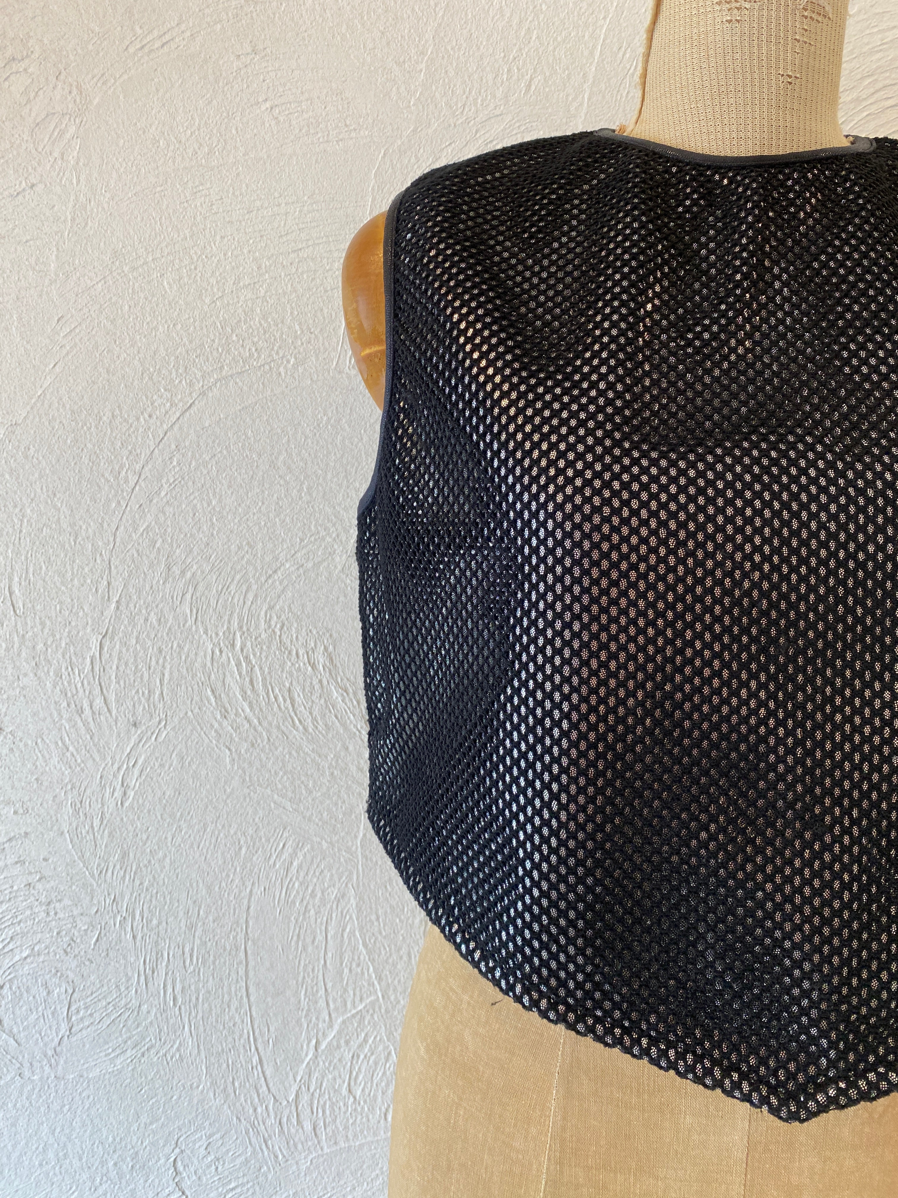 silver bonding mesh vest