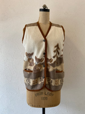 bambi fleece vest