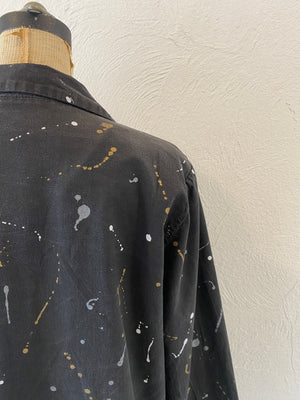 gold＆silver paint jacket