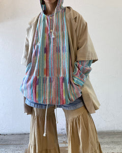 mix stripe pullover