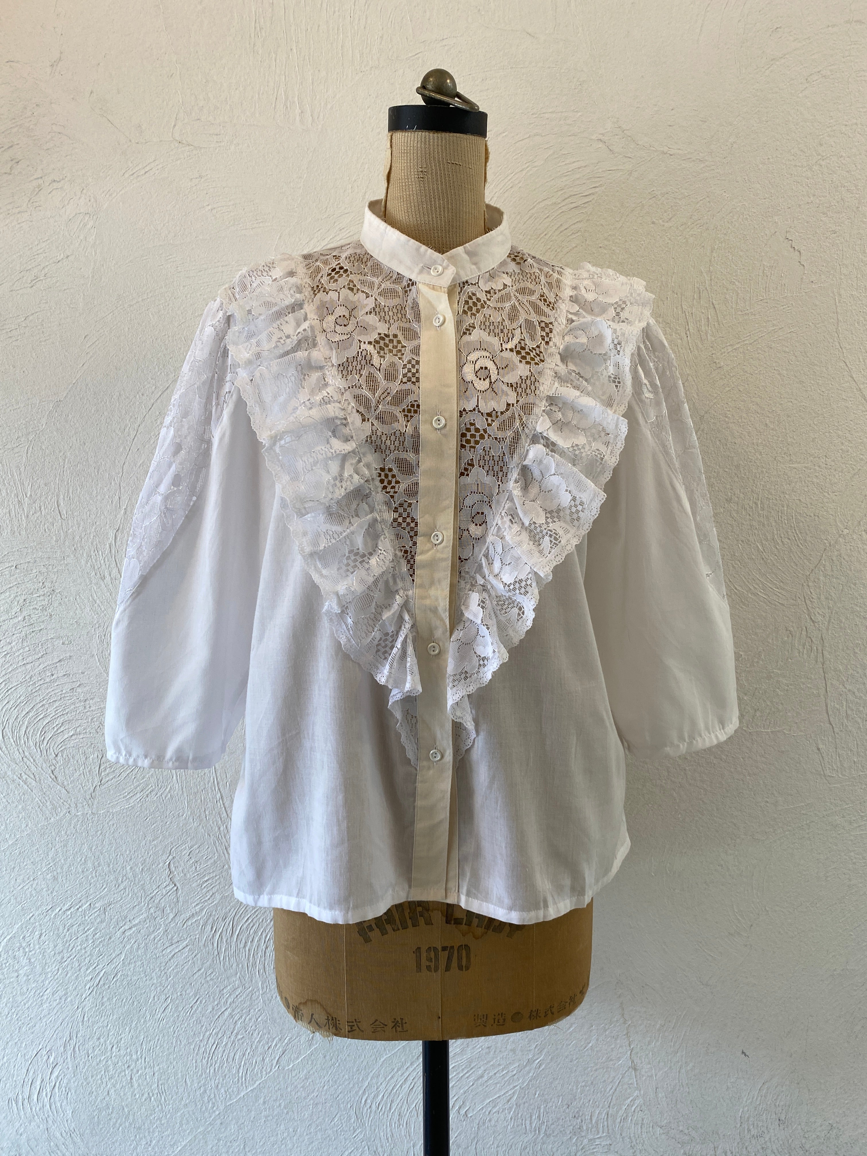 white lace blouse