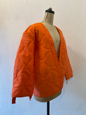 orange quilting liner jacket