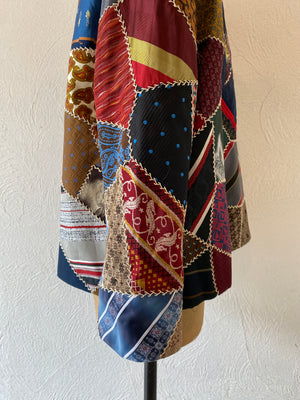 tie patchwork jacket