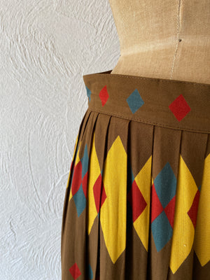 argyle pattern skirt