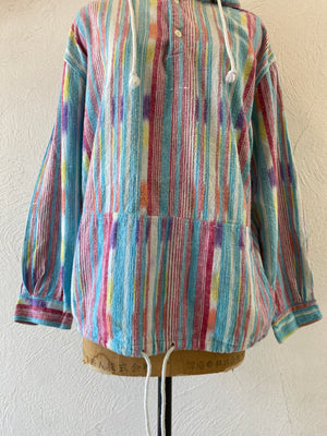 mix stripe pullover