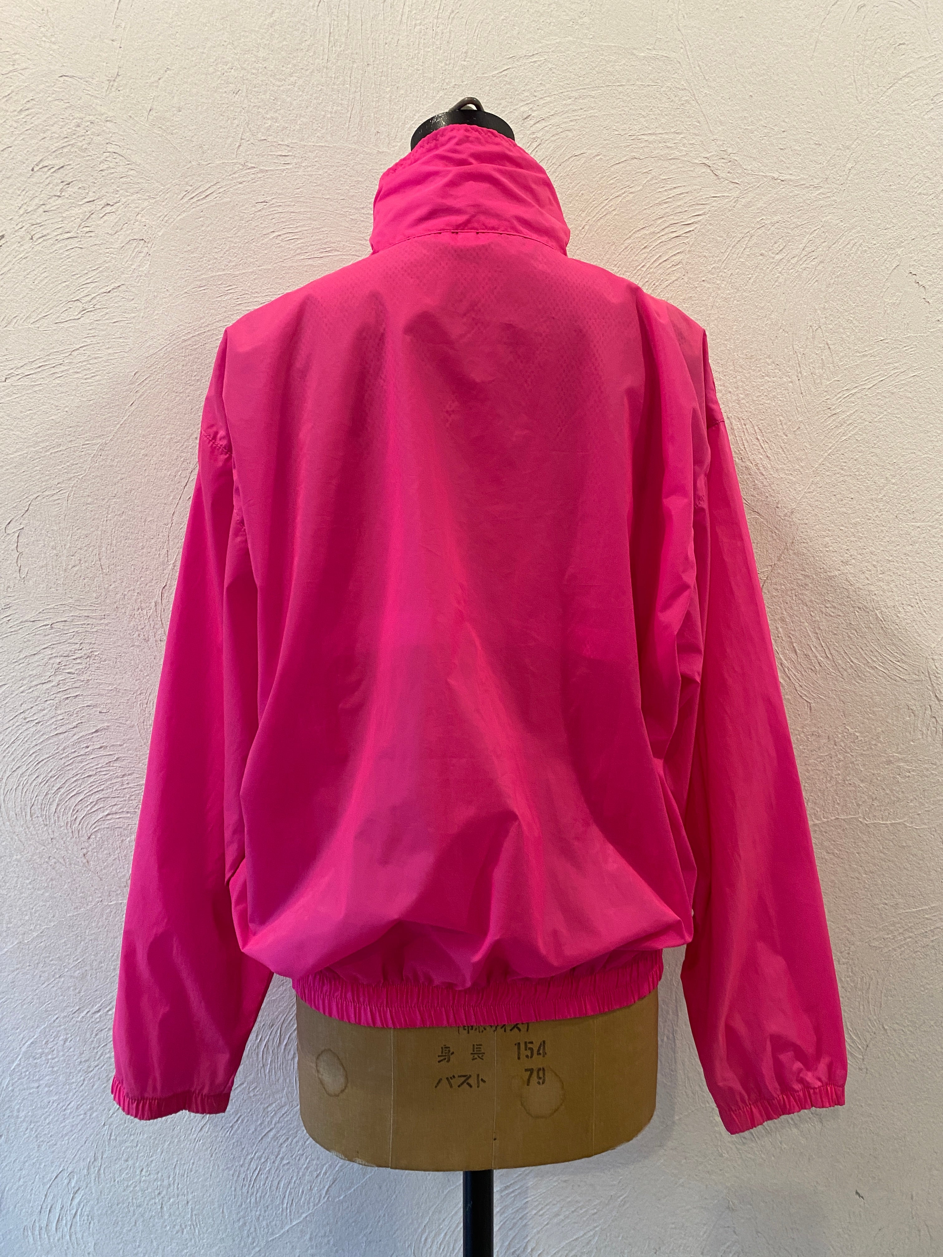 neon pink nylon blouson