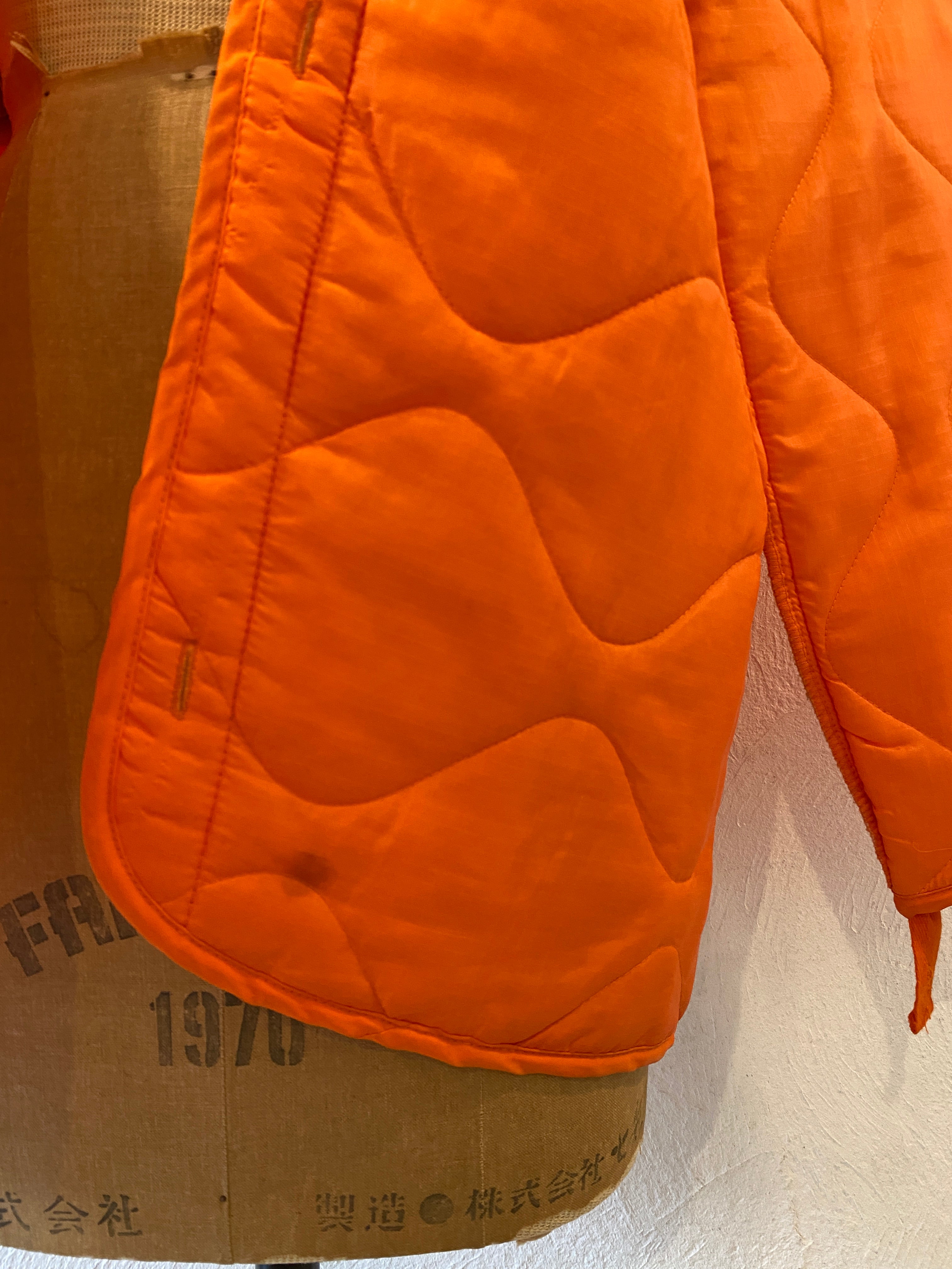 orange quilting liner jacket