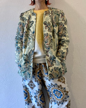 jacquard flower jacket