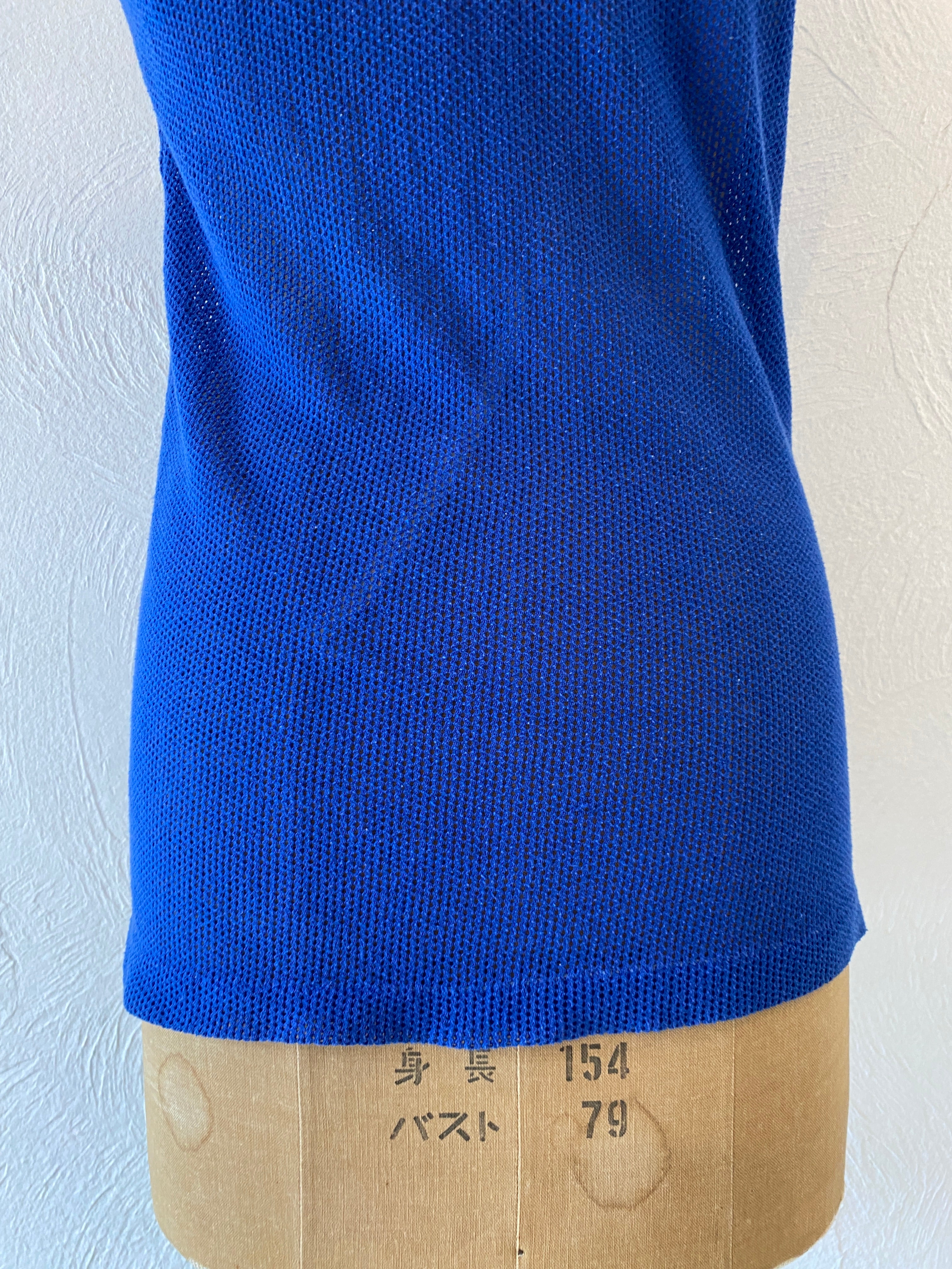 blue mesh tank