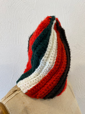 spiral stripe knit cap