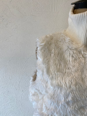 fur rib vest