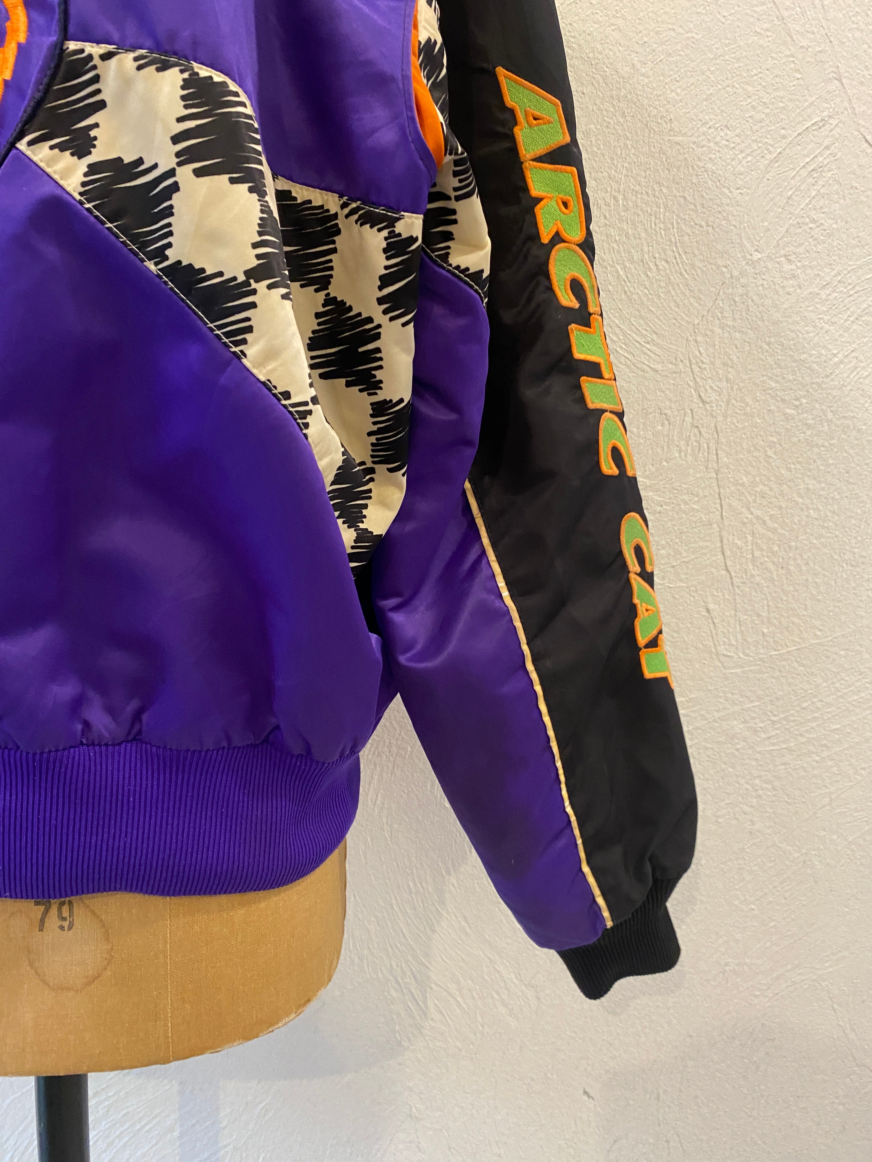 murasaki checker blouson