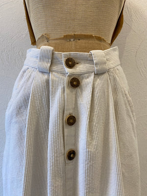 white corduroy skirt