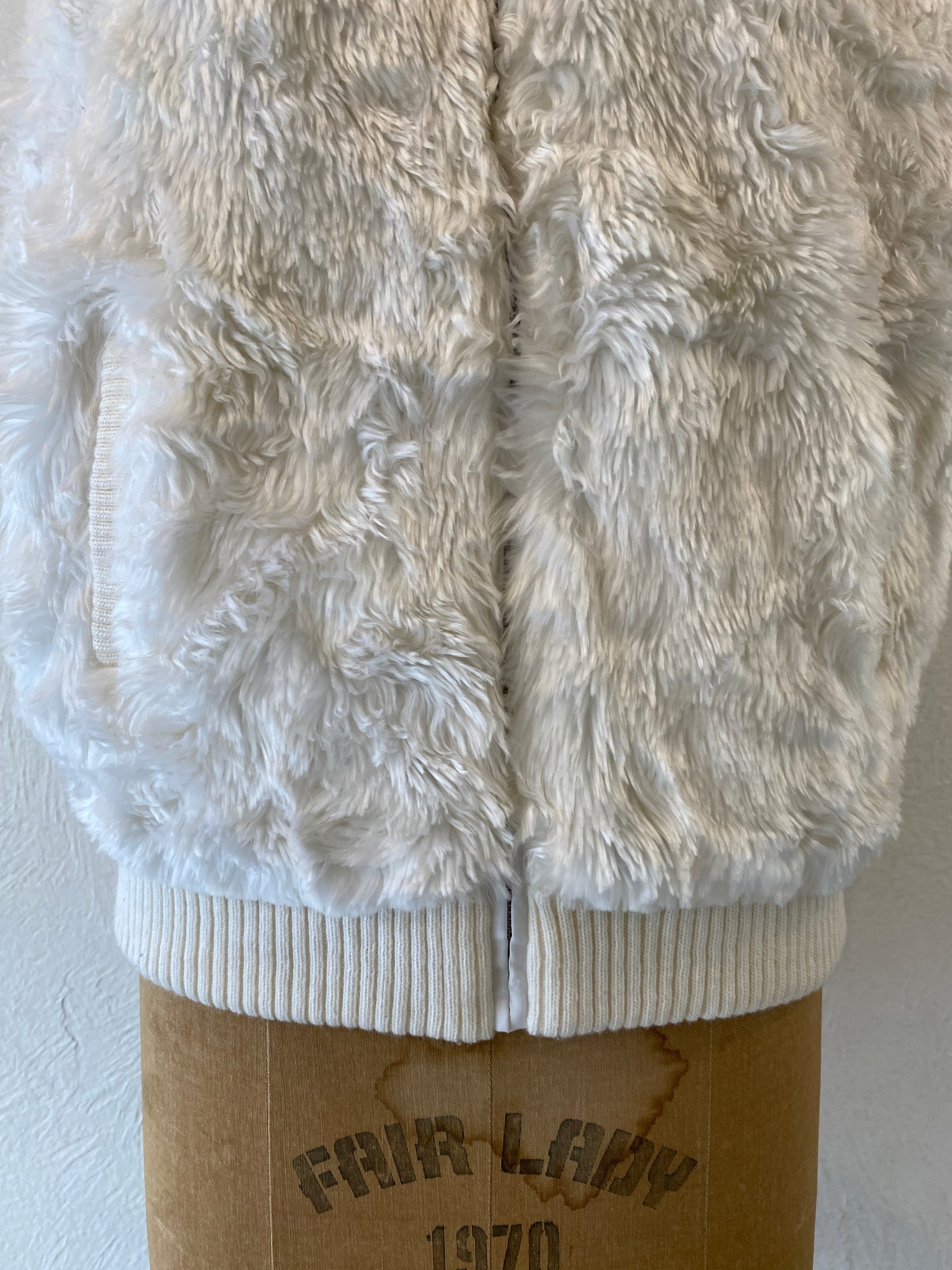 fur rib vest