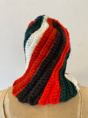 spiral stripe knit cap