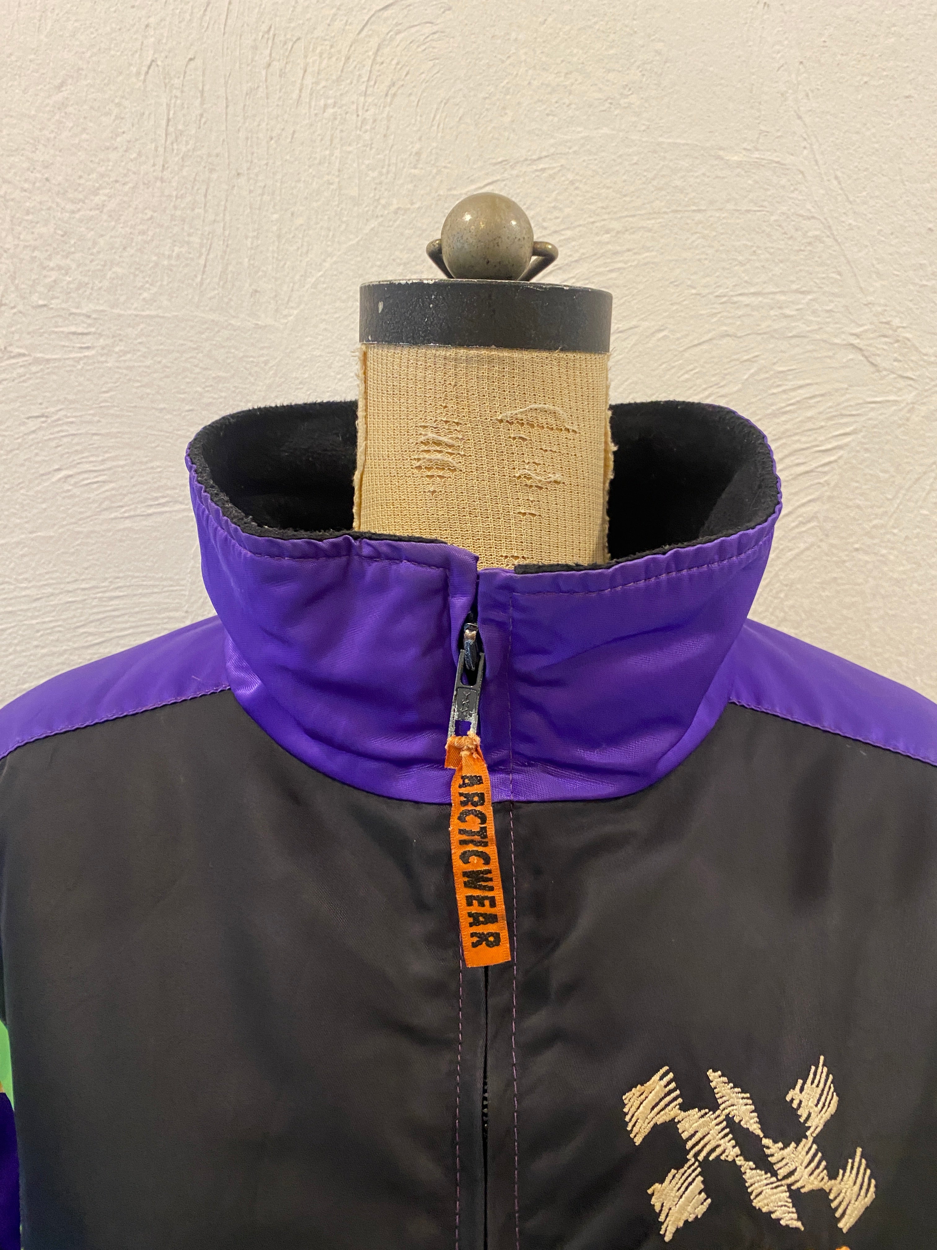 murasaki checker blouson